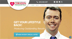 Desktop Screenshot of corazonclinic.com